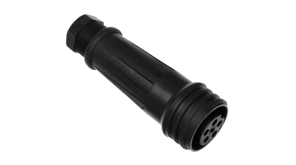 Rundstift/-hylsa, EXPlora, Sockel, 5 Antal kontakter, 15mm, 18A, 600VAC/VDC, IP68